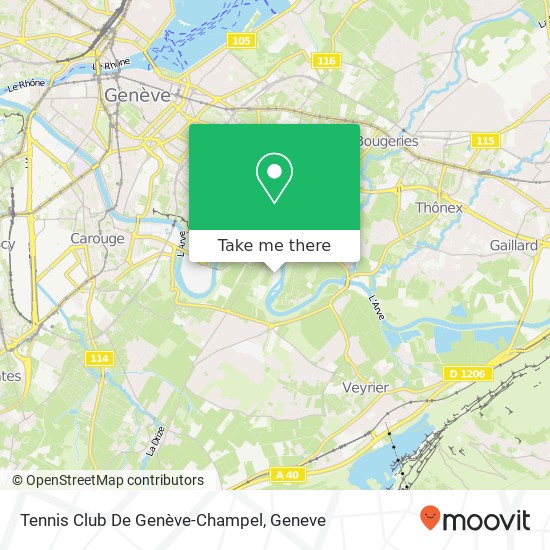 Tennis Club De Genève-Champel Karte