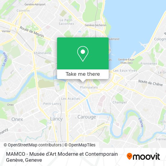 MAMCO - Musée d'Art Moderne et Contemporain Genève Karte