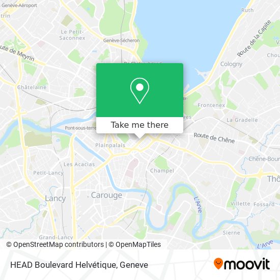 HEAD Boulevard Helvétique map