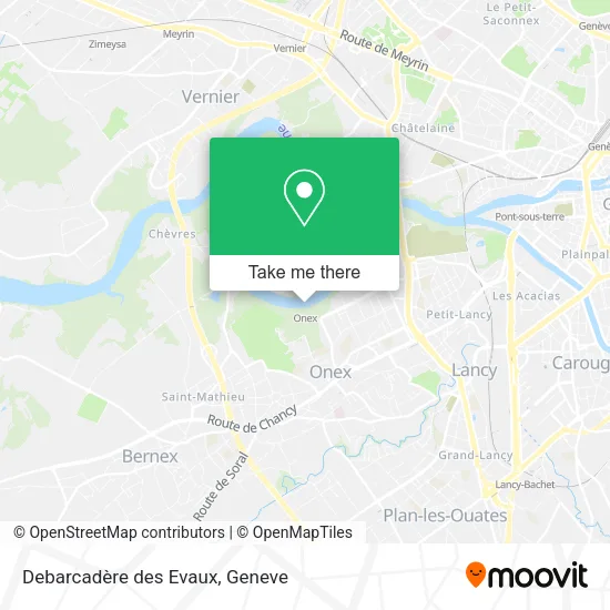 Debarcadère des Evaux map