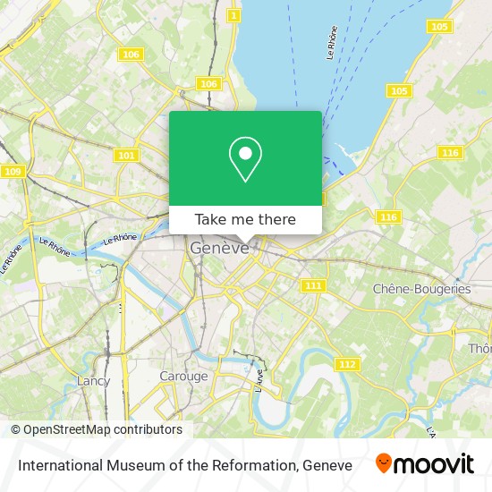 International Museum of the Reformation map