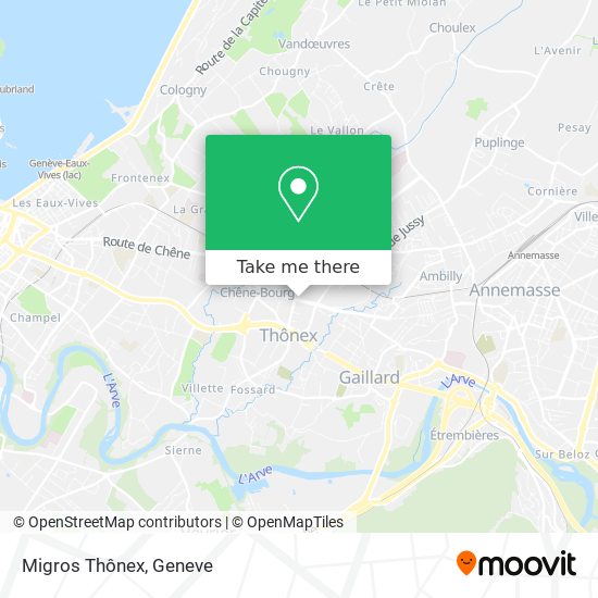 Migros Thônex map