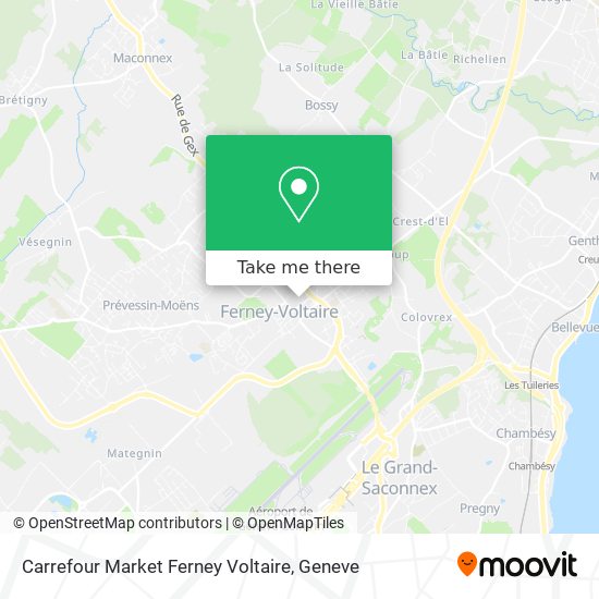 Carrefour Market Ferney Voltaire Karte