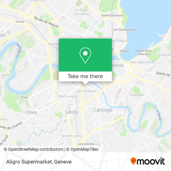Aligro Supermarket map