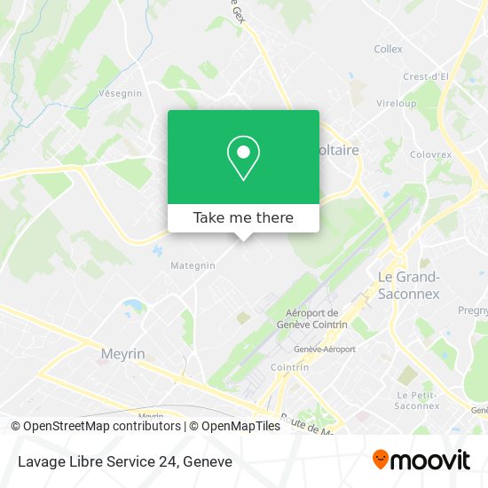Lavage Libre Service 24 map