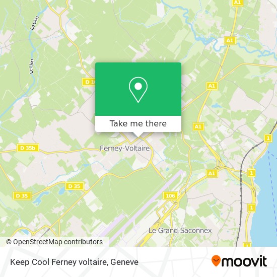 Keep Cool Ferney voltaire map