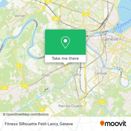 Fitness Silhouette Petit-Lancy map