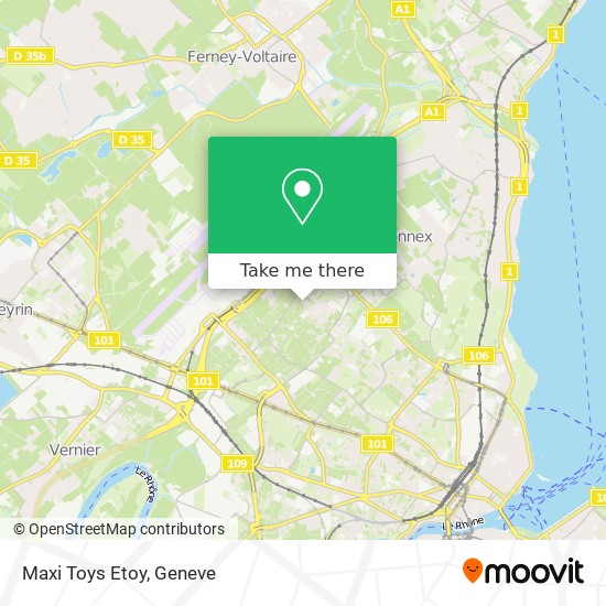 Maxi Toys Etoy map