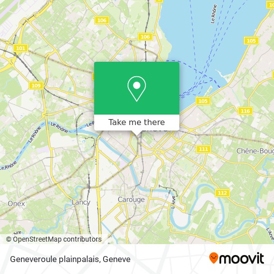 Geneveroule plainpalais map