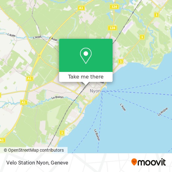 Velo Station Nyon map