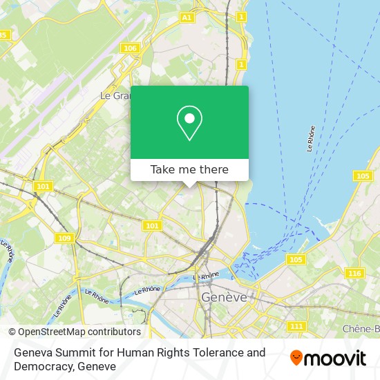 Geneva Summit for Human Rights Tolerance and Democracy map