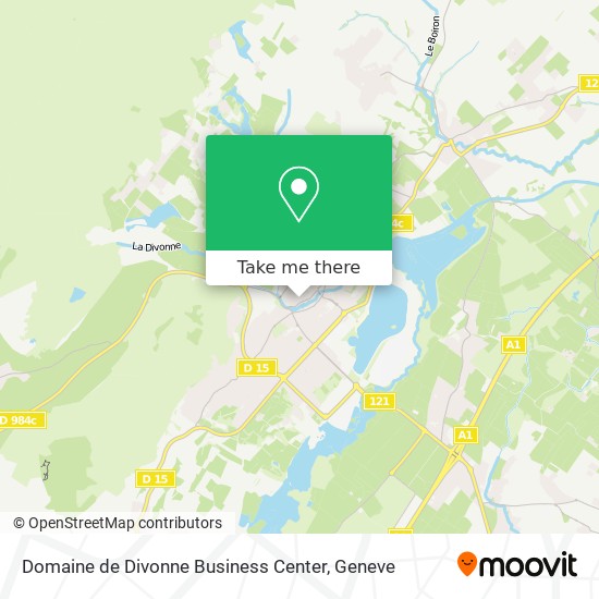 Domaine de Divonne Business Center Karte