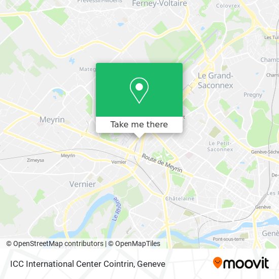 ICC International Center Cointrin Karte