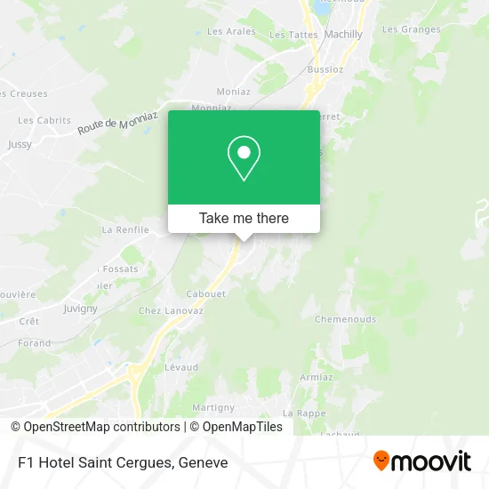 F1 Hotel Saint Cergues map