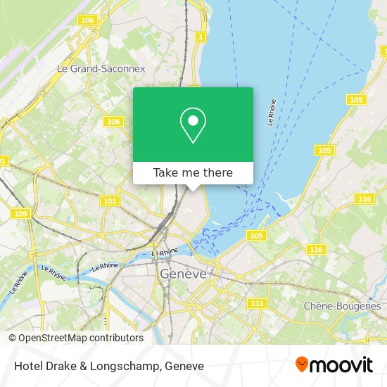 Hotel Drake & Longschamp map