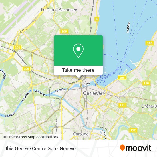 Ibis Genève Centre Gare map