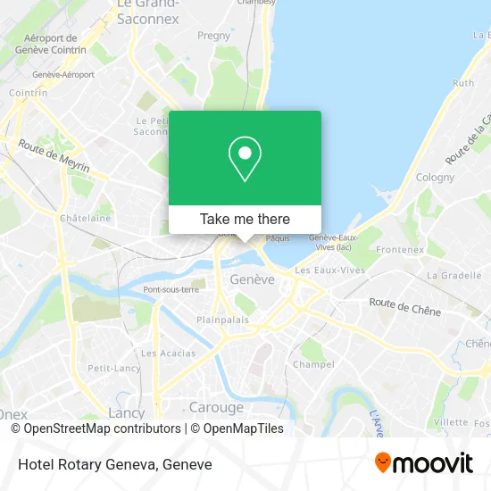 Hotel Rotary Geneva map