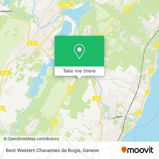 Best Western Chavannes de Bogis map