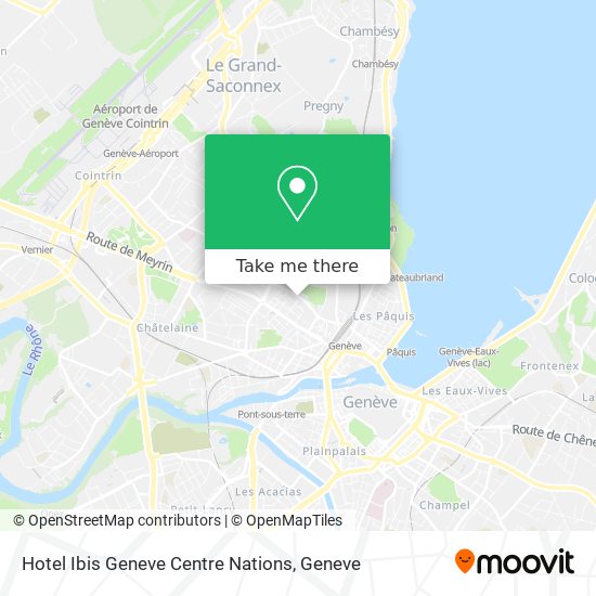 Hotel Ibis Geneve Centre Nations map