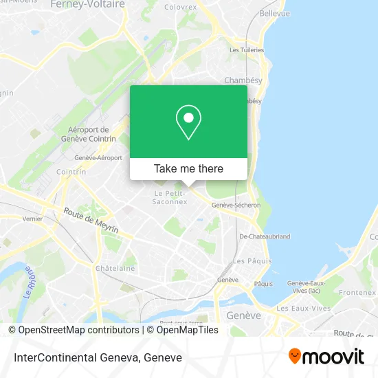 InterContinental Geneva map