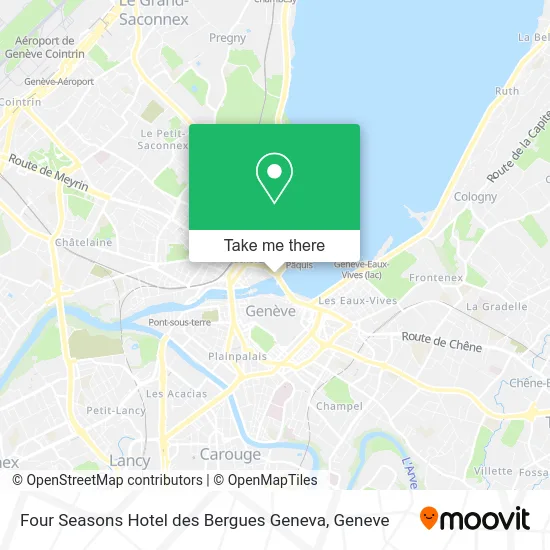 Four Seasons Hotel des Bergues Geneva map