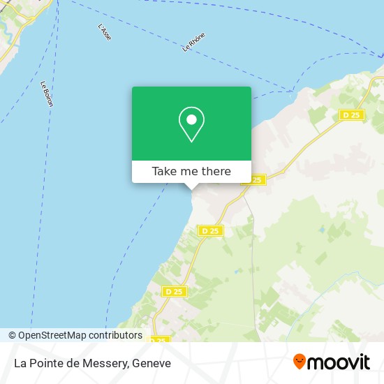 La Pointe de Messery map