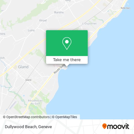 Dullywood Beach map