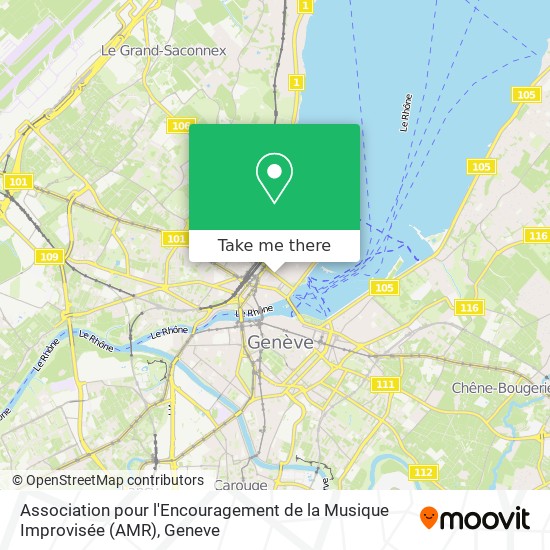 Association pour l'Encouragement de la Musique Improvisée (AMR) map