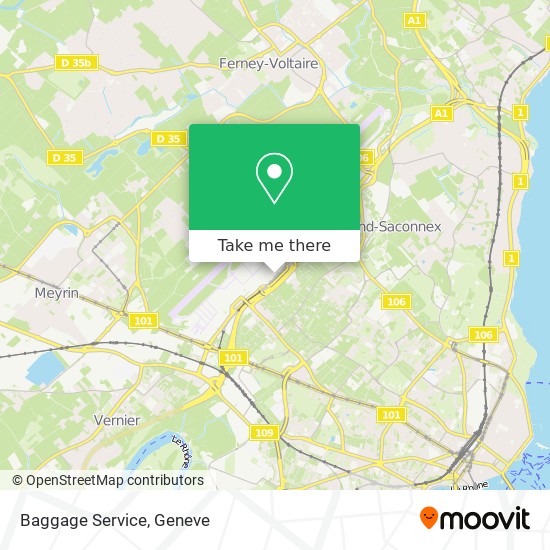Baggage Service map