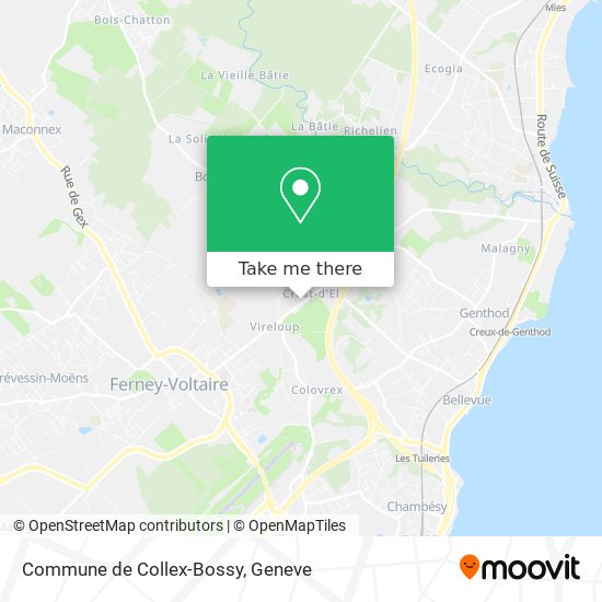 Commune de Collex-Bossy Karte