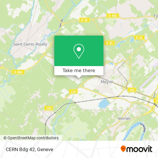CERN Bdg 42 map