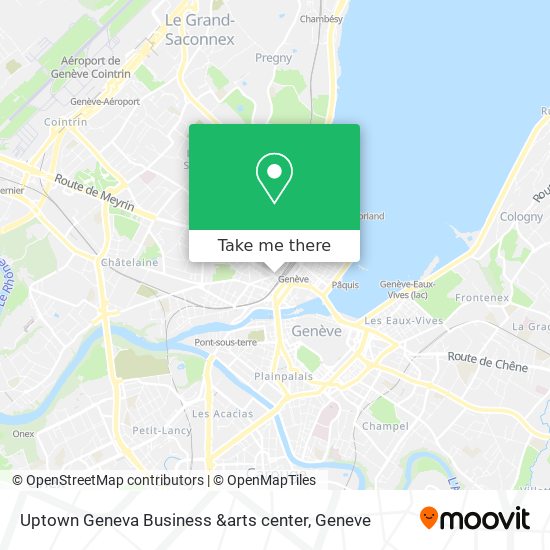 Uptown Geneva Business &arts center Karte