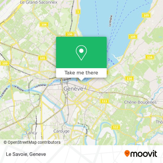 Le Savoie map