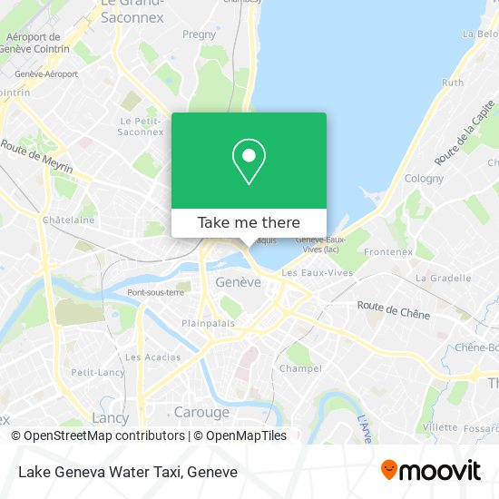 Lake Geneva Water Taxi map