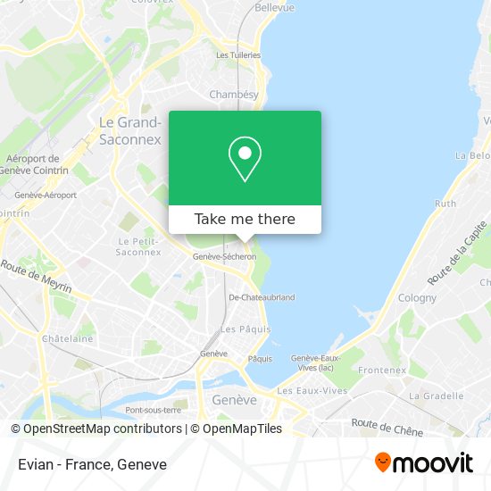 Evian - France map