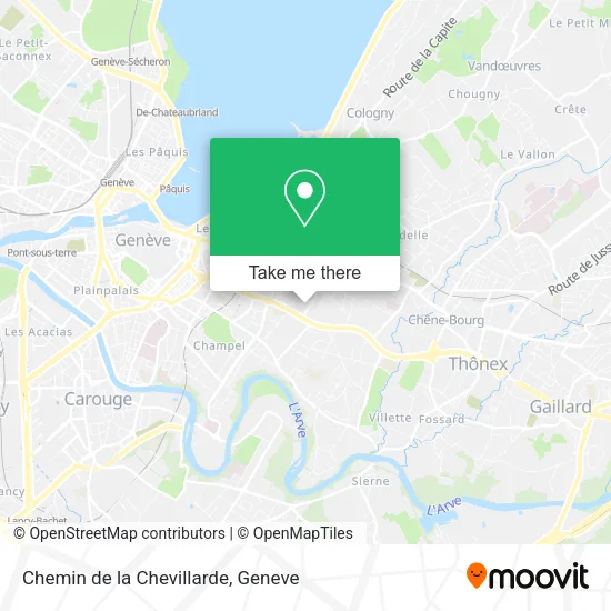 Chemin de la Chevillarde map