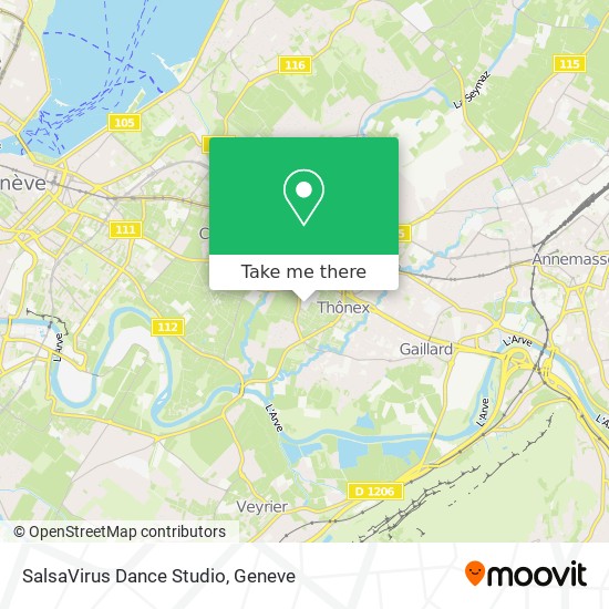SalsaVirus Dance Studio Karte