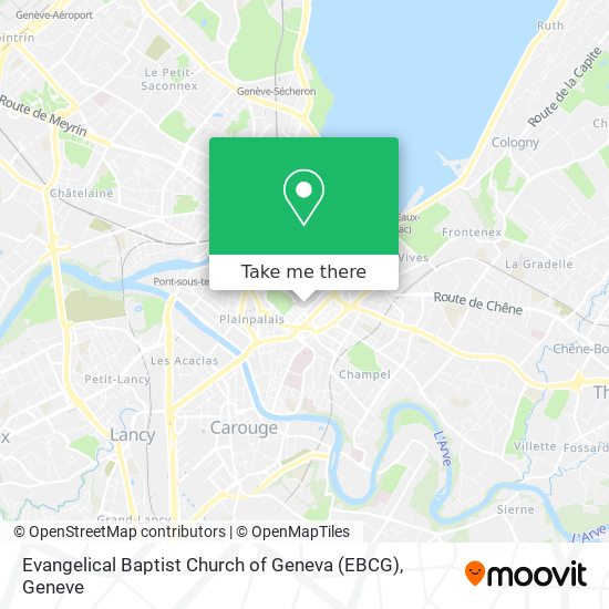 Evangelical Baptist Church of Geneva (EBCG) Karte