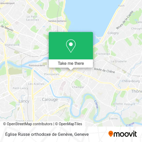 Église Russe orthodoxe de Genève map