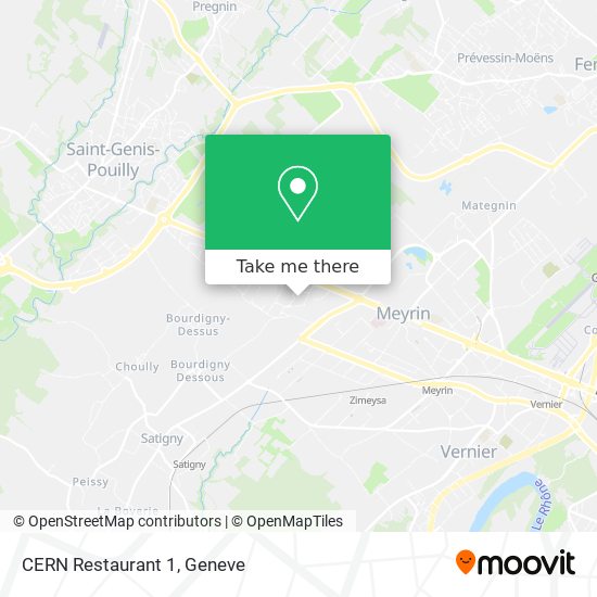 CERN Restaurant 1 Karte