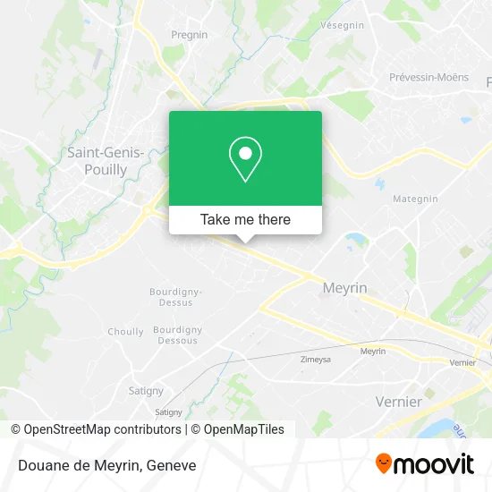 Douane de Meyrin map