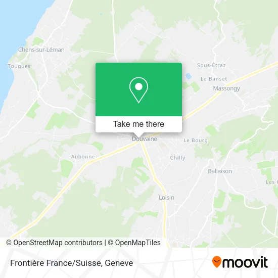 Frontière France/Suisse map