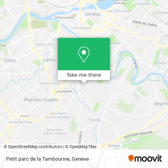 Petit parc de la Tambourine map
