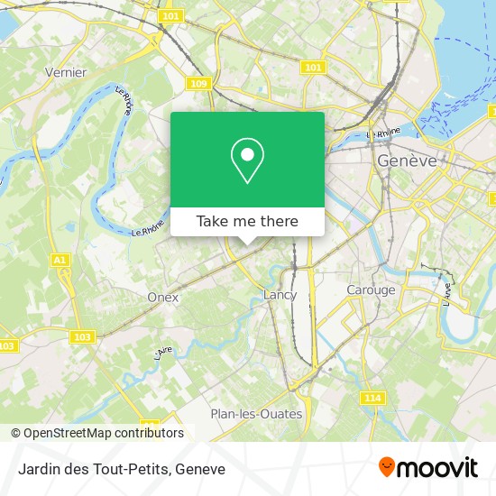 Jardin des Tout-Petits map