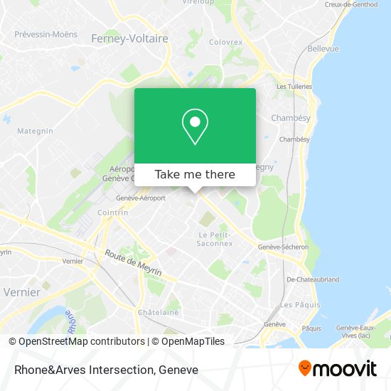 Rhone&Arves Intersection Karte