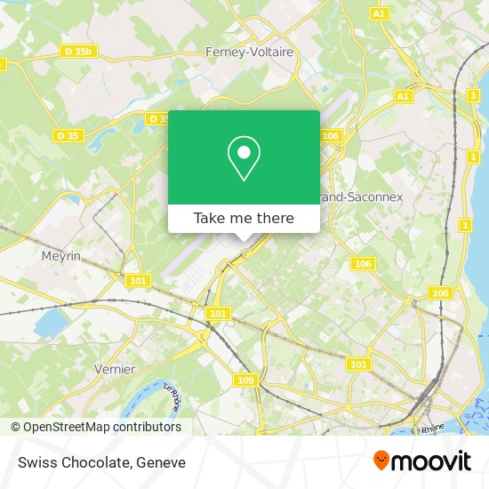 Swiss Chocolate map