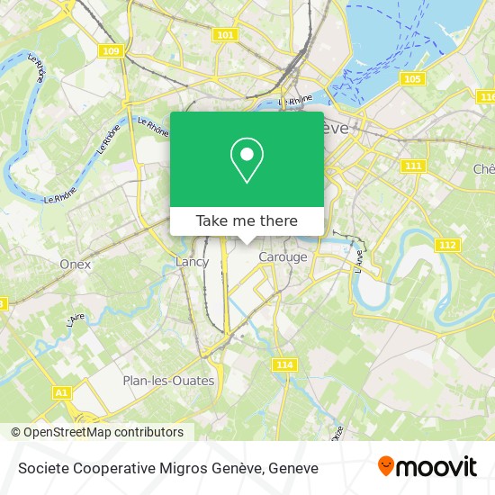 Societe Cooperative Migros Genève Karte