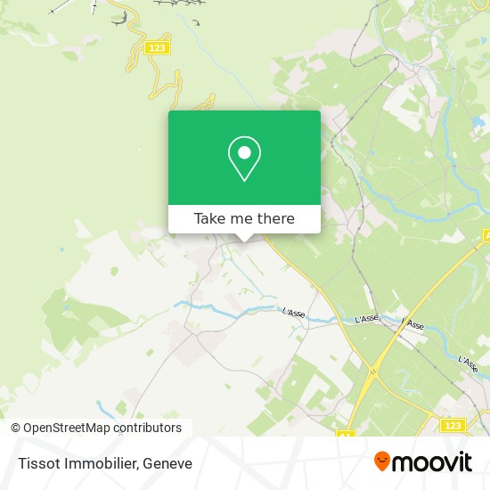 Tissot Immobilier map