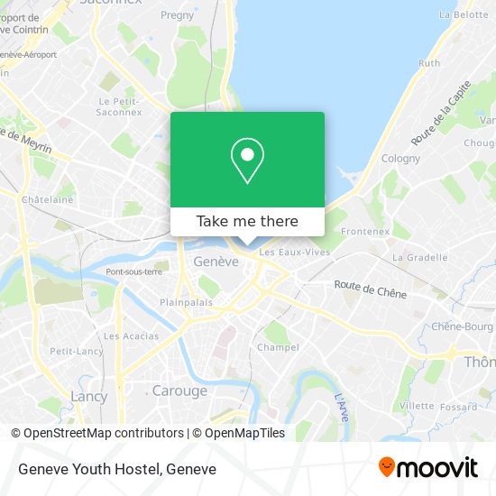 Geneve Youth Hostel Karte