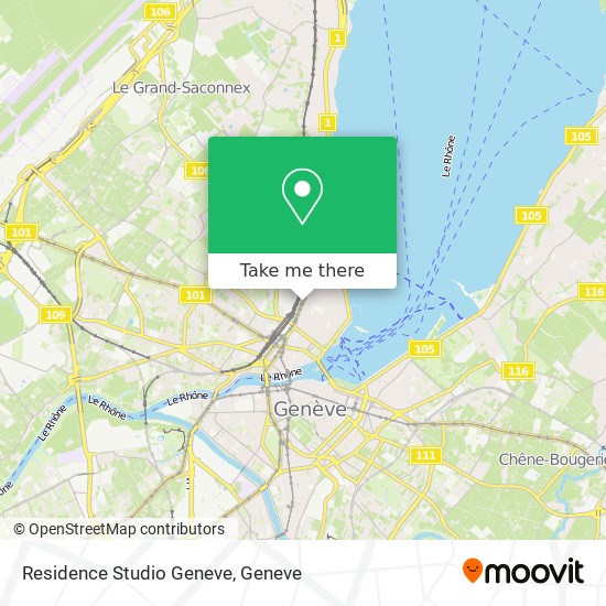 Residence Studio Geneve map